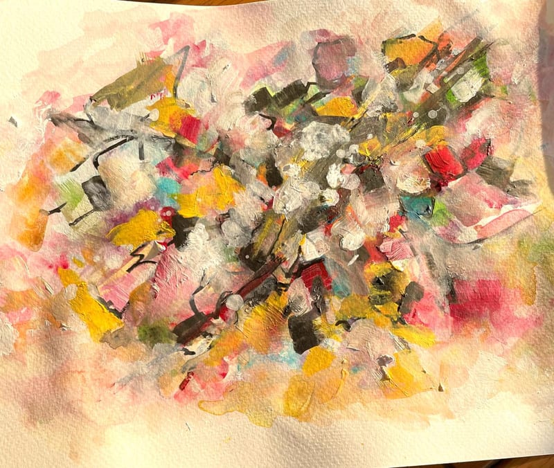 abstract painting by Virginia Hadfield