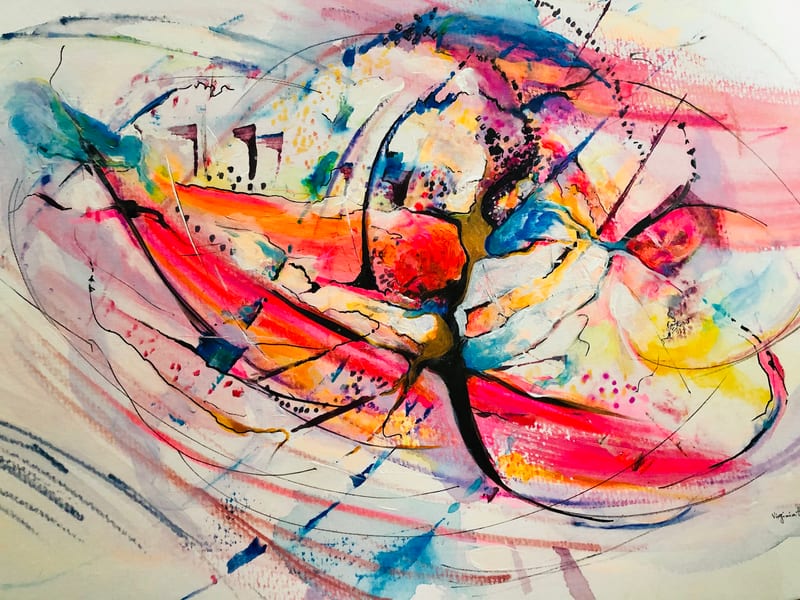 abstract painting by Virginia Hadfield