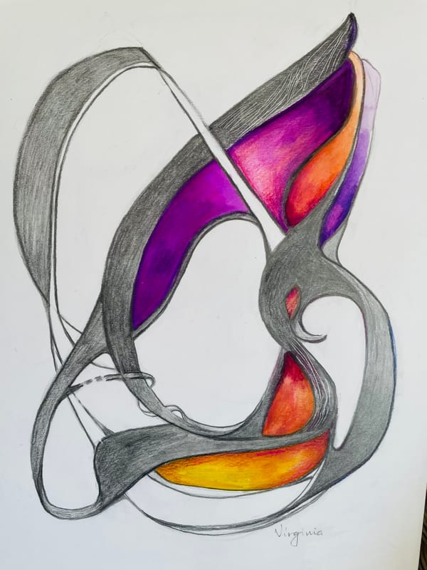 abstract painting by Virginia Hadfield
