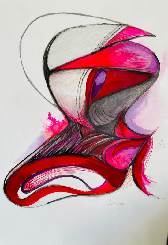 abstract painting by Virginia Hadfield