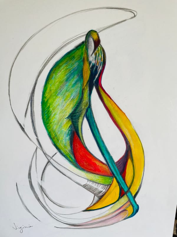 abstract painting by Virginia Hadfield