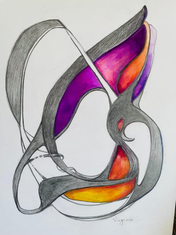 abstract painting by Virginia Hadfield
