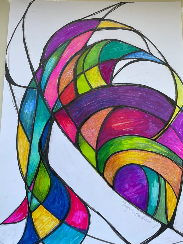 abstract painting by Virginia Hadfield