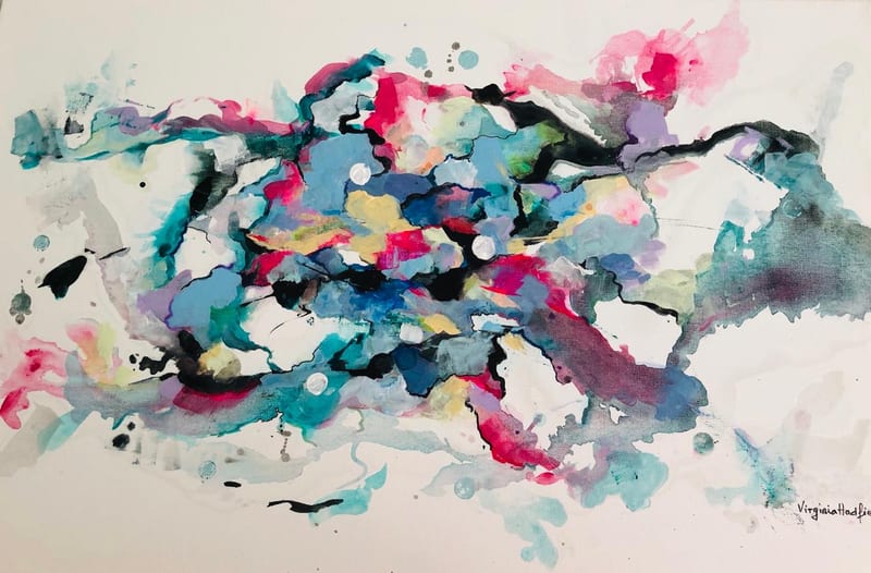 abstract painting by Virginia Hadfield