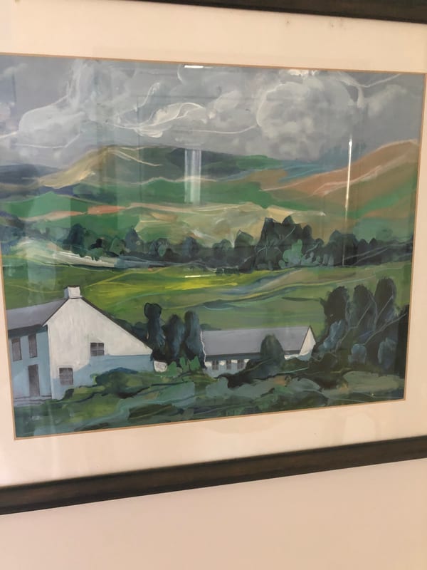 Green Valley, landscape painting by Virginia Hadfield