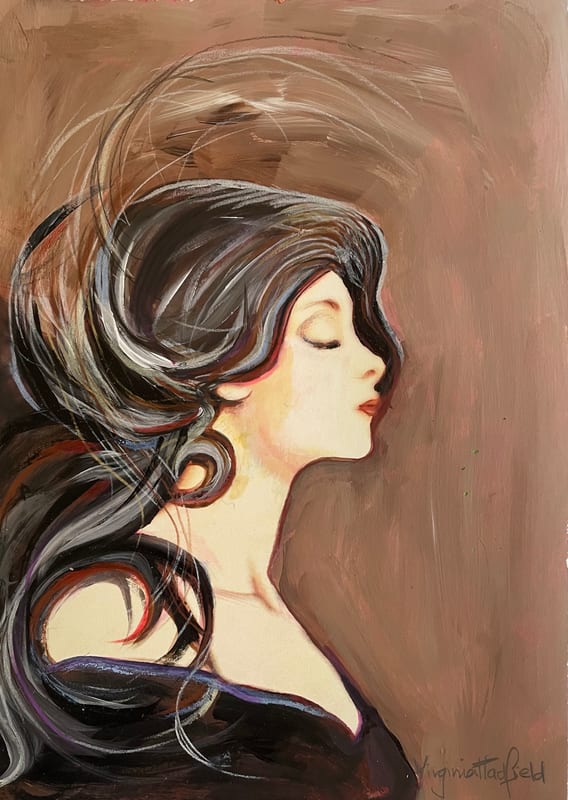 Profile, portrait by Virginia Hadfield