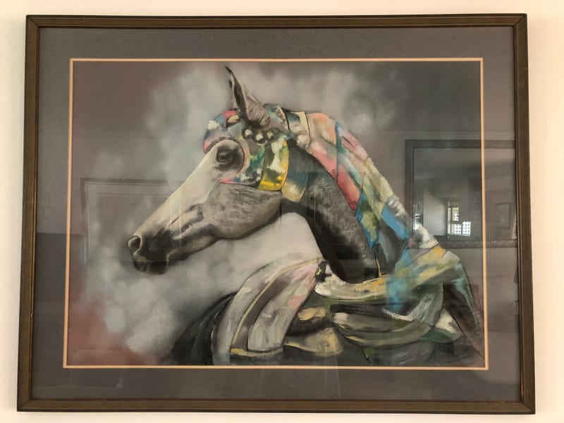Painted Horse, wildlife painting by Virginia Hadfield